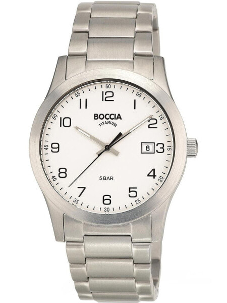 Boccia 3619-01 Men`s Watch Titanium 40mm 5ATM