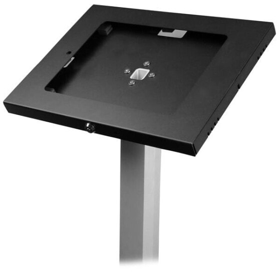 StarTech.com Secure Tablet Floor Stand - Anti-Theft - Multimedia stand - Black - Silver - Aluminium - Plastic - Steel - Tablet - 1.5 kg - 24.6 cm (9.7")