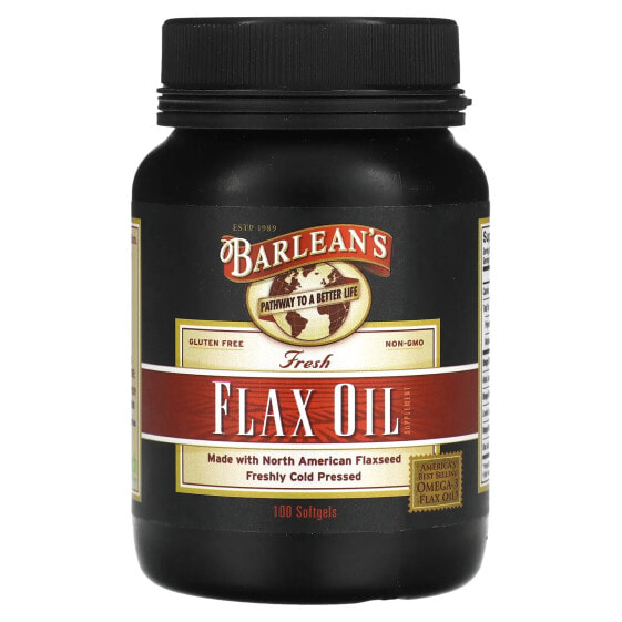 БАД рыбий жир Barlean's Fresh Flax Oil, 100 шариков
