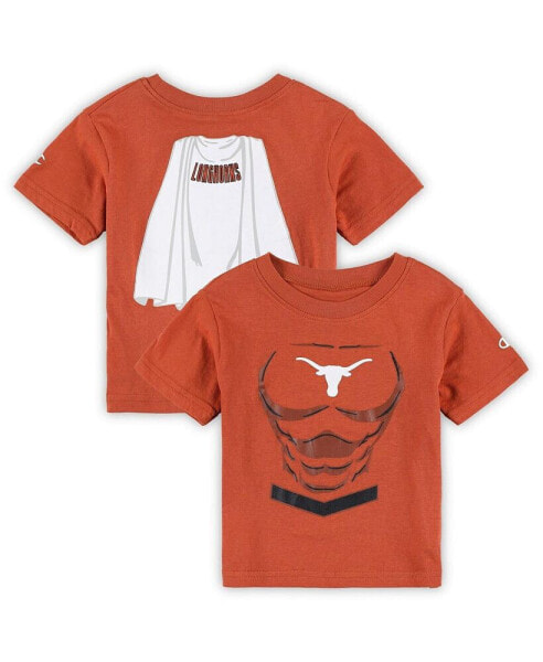 Toddler Boys and Girls Texas Orange Texas Longhorns Super Hero T-shirt