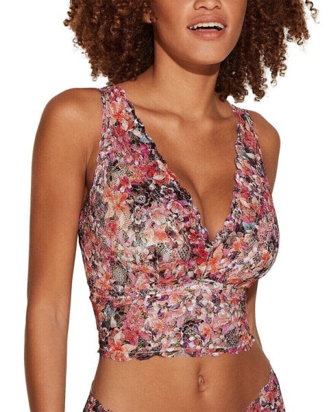 Cosabella Never Say Never Printed Curvy Plunging Bralette Women's