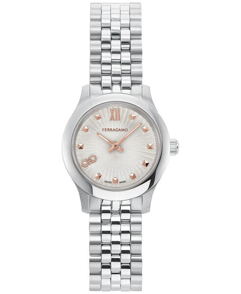 Salvatore Women's Swiss Stainless Steel Bracelet Watch 25mm