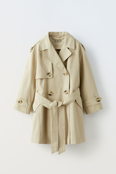 Пальто для девочек ZARA Long trench coat