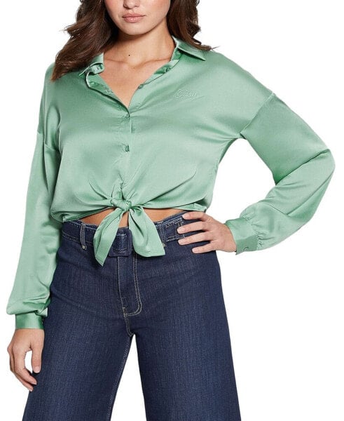 Women's ECO LONG SLEEVE BOWED JUN SHIRT