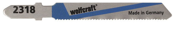 Wolfcraft 2318000 - Jigsaw blade - Non-ferrous metal,Steel - High-Speed Steel (HSS) - Blue,Stainless steel - 5 cm - 1.2 mm