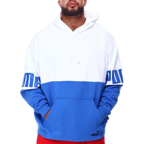 [846795-75] Mens Puma Power Colorblock Hoodie Fleece