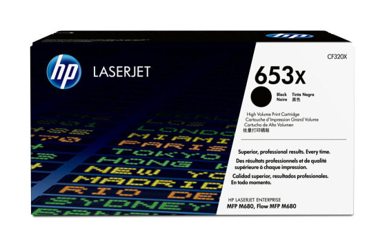 HP 653X High Yield Black Original LaserJet Toner Cartridge - 21000 pages - Black - 1 pc(s)