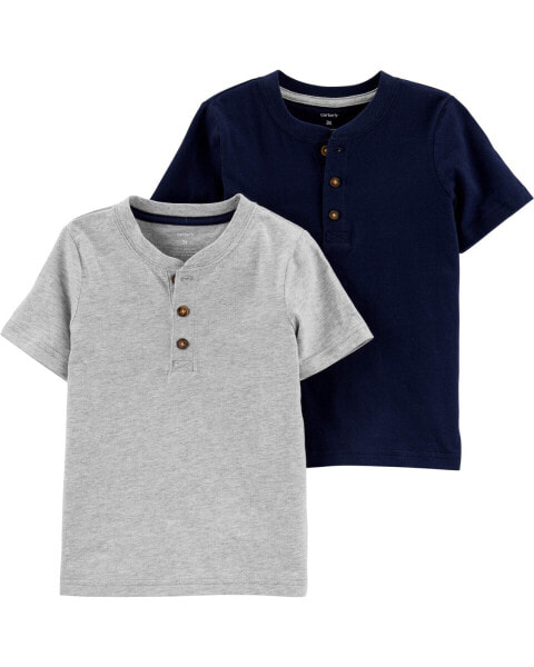 Baby 2-Pack Henley Tees 9M