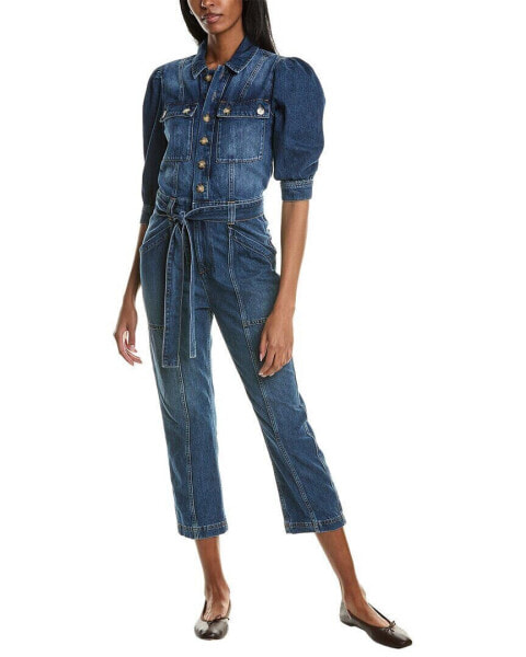 Ba&Sh Denim Jumpsuit Women's Blue 40