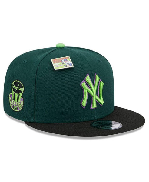 Men's Green/Black New York Yankees Sour Apple Big League Chew Flavor Pack 9FIFTY Snapback Hat