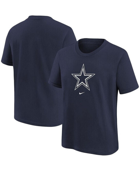 Футболка для малышей Nike с надписью команды Dallas Cowboys, темно-синяя