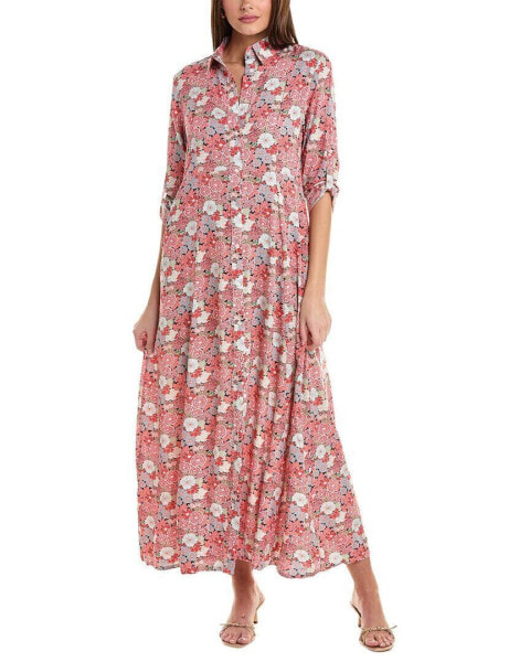 Anna Kay Fleurs Midi Dress Women's Blue S