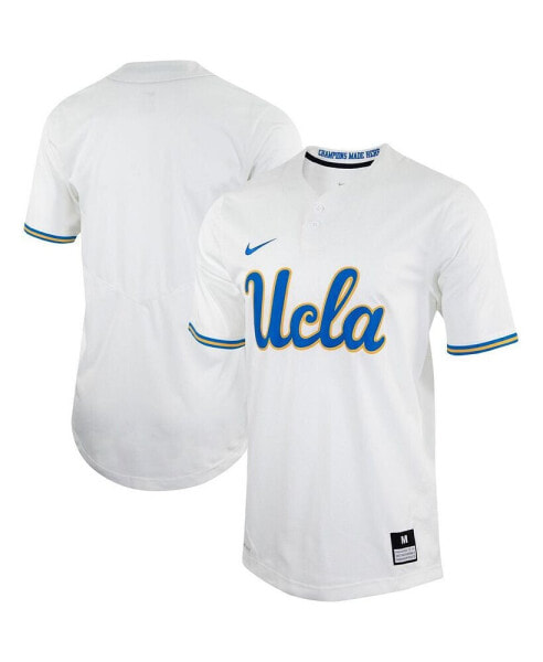 Men's and Women's White UCLA Bruins Two-Button Replica Softball Jersey