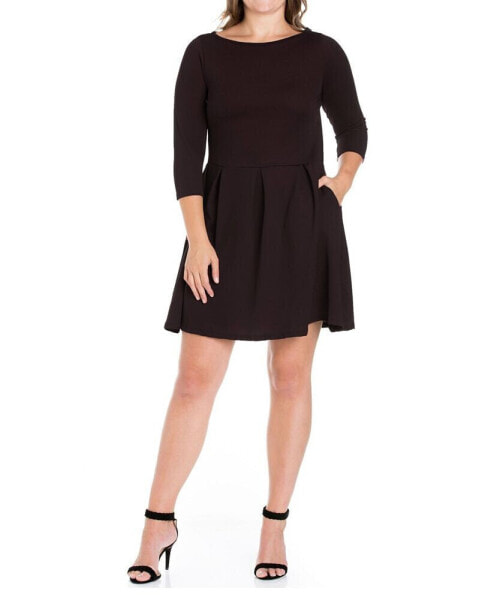 Women's Plus Size Perfect Fit and Flare Dress
