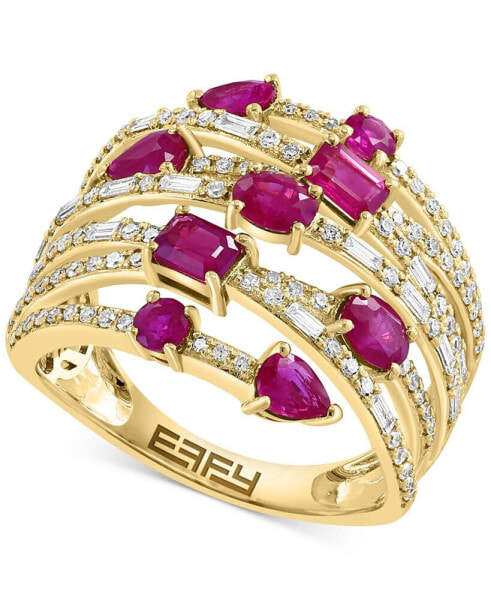 EFFY® Ruby (1-1/2 ct. t.w.) & Diamond (5/8 ct. t.w.) Ring in 14k Gold