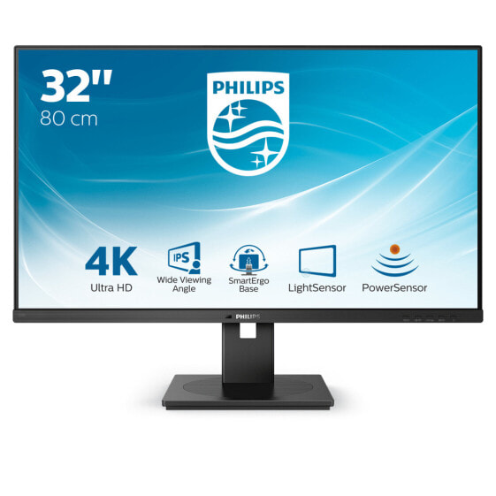 Philips B Line 328B1/00 - 80 cm (31.5") - 3840 x 2160 pixels - 4K Ultra HD - LED - 4 ms - Black