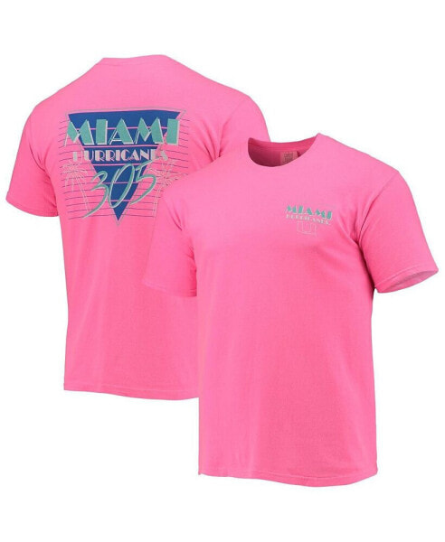 Men's Pink Miami Hurricanes Miami Vice 305 T-shirt