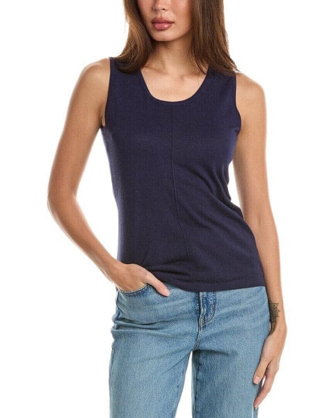 Forte Cashmere Seamed Silk & Cashmere-Blend Tank Women's