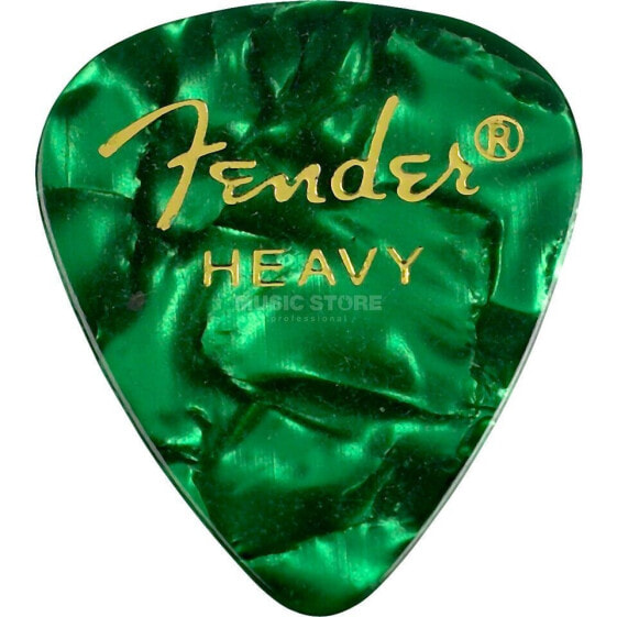 Fender Picks 351 Green Moto heavy 12-Pack Premium Celluloid