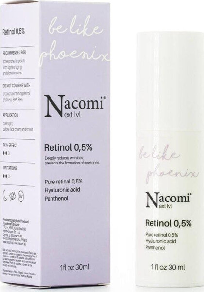 Сыворотка для лица Nacomi Next Level Retinol 0,5% serum с ретинолом
