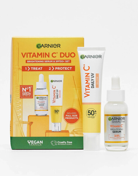 Garnier Vitamin C Brightening Routine SPF50+