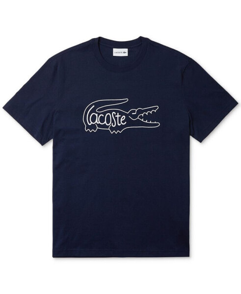 Футболка с логотипом Lacoste для мужчин Lifestyle Crewneck