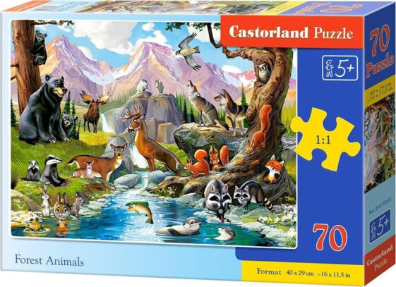 Castorland Puzzle 70 Forest Animals CASTOR