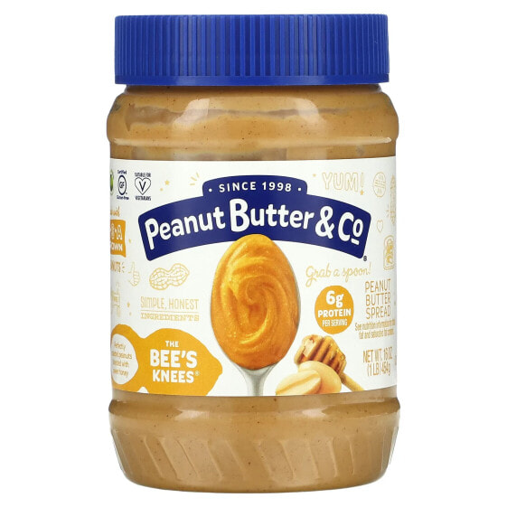Peanut Butter & Co., Арахисовая паста, пчелиные колени, 454 г (16 унций)