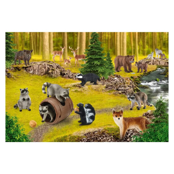 Puzzle Wild Life Wo die Waschbären leben