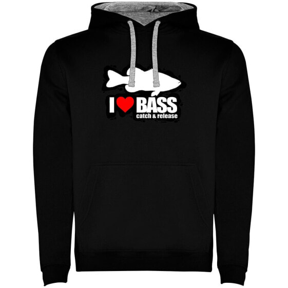 KRUSKIS I Love Bass Two-Colour hoodie