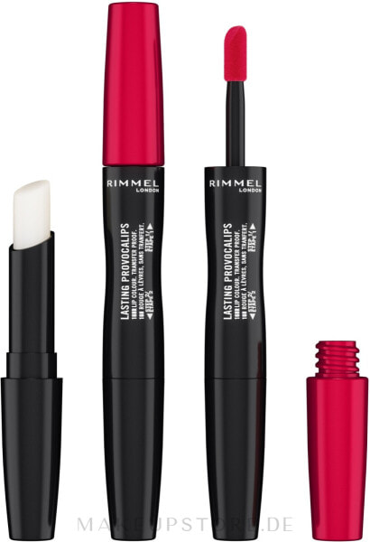 Flüssiger Lippenstift - Rimmel Lasting Provocalips 16Hr Lip Color 500 - Kiss The Town Red