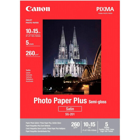 CANON SG-201 10x15 cm 4x6 cm 5 Sheets 260gr Photo Paper