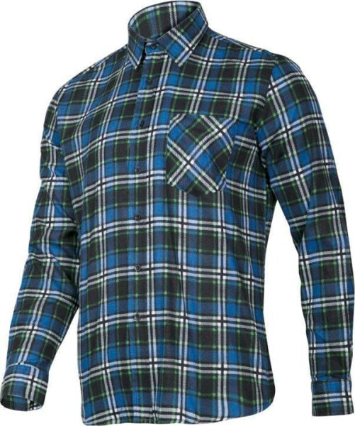 Рубашка фланелевая Lahti Pro синяя, 120 г/м2, "3XL" (LPKF33XL)