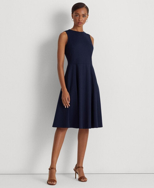 Women's Ponte Fit-and-Flare Dress