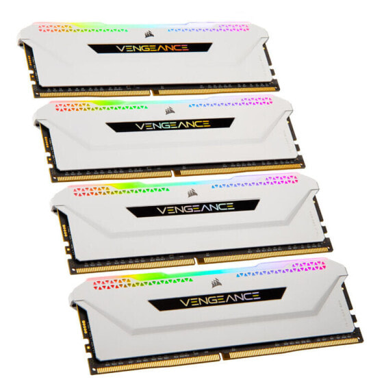 Corsair Vengeance RGB Pro SL DDR4-3200 RAM, CL16, XMP - 32 GB Quad-Kit, weiß