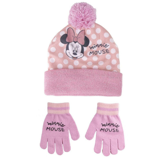 Шапка с перчатками Minnie Mouse 2 Предметы Светло Pозовый
