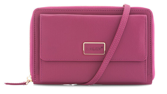 Dámská kožená crossbody kabelka BLC/5425 Cranberry