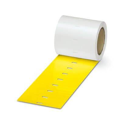 Phoenix Contact 0800438 - Yellow - Self-adhesive printer label - Polyester - Thermal transfer - 175 µm - -40 - 120 °C