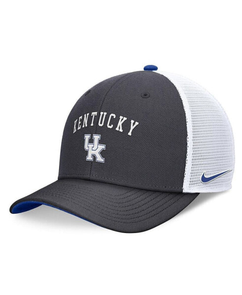 Men's Charcoal Kentucky Wildcats Letter Logo Trucker Adjustable Hat