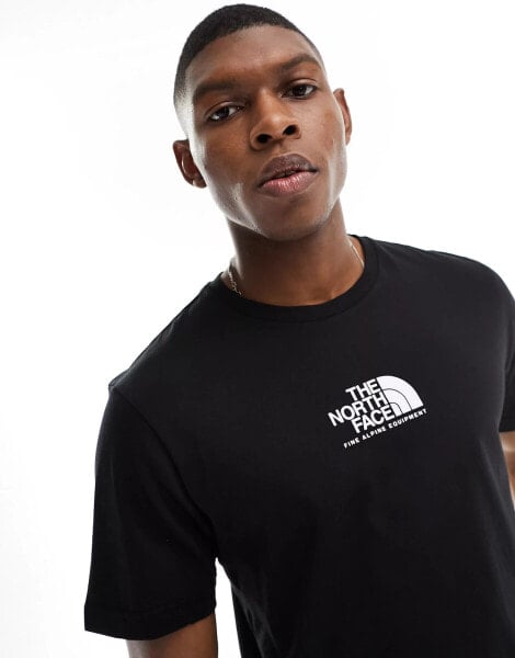 The North Face Fine Alpine equipment logo t-shirt in black