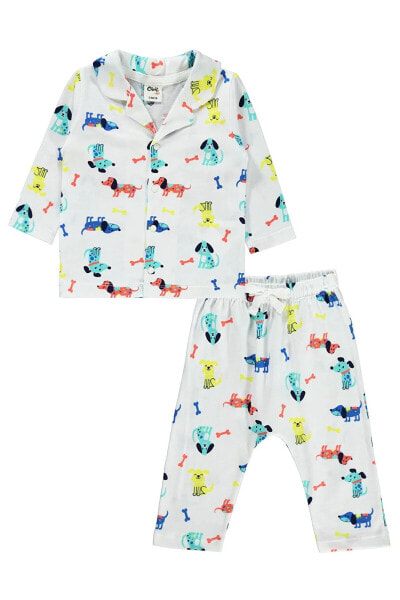 Комплект для мальчиков Civil Baby Пижама Erkek Bebek 6-18 мес. Белый