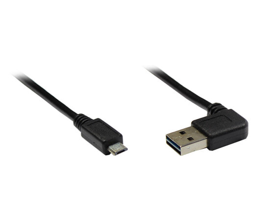 Good Connections USB 2.0 A/micro B - 3m - 3 m - USB A - Micro-USB B - USB 2.0 - Male/Male - Black