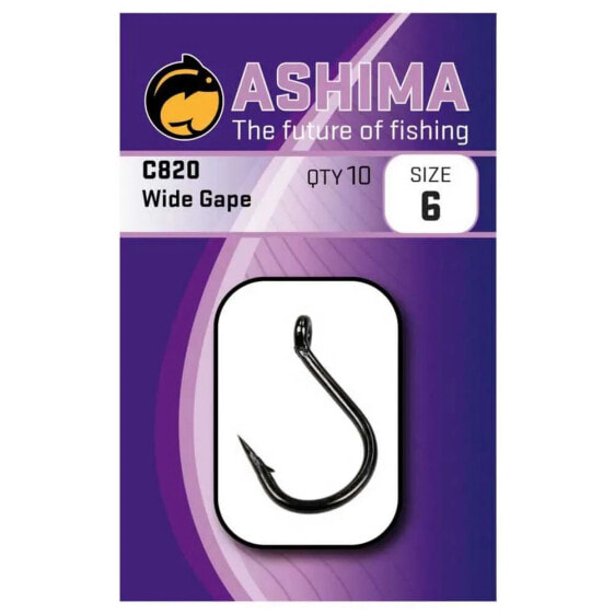 Крючок рыболовный ASHIMA FISHING C820 Chod Single Eyed