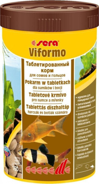 Sera Viformo Nature 250 ml, tabl. - food for loaches and catfish