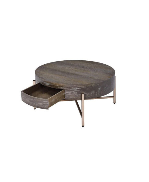 Weyton Coffee Table, Dark Oak & Champagne