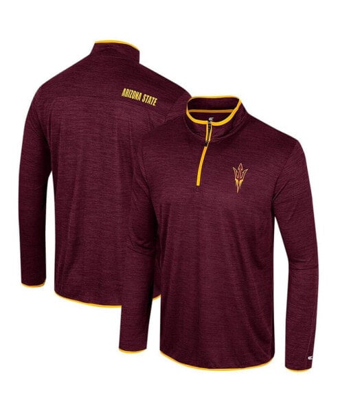 Men's Maroon Arizona State Sun Devils Wright Quarter-Zip Windshirt