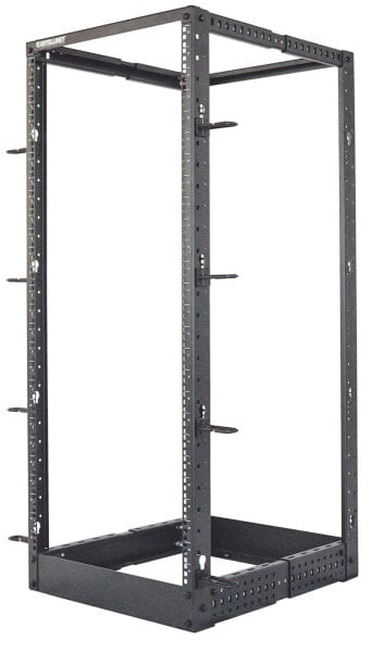 Intellinet Network Rack - Open Frame (4-Post) - 48U - Black - Flatpack - Max 360kg - 19" - Three Year Warranty - Freestanding rack - 48U - Adjustable feet - Cable management - 32 kg - Black
