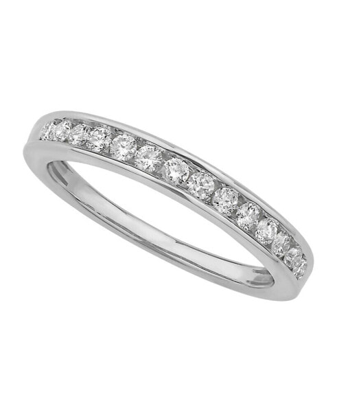 Certified Diamond Channel Band 1/4 ct. t.w. in 14k White or Yellow Gold