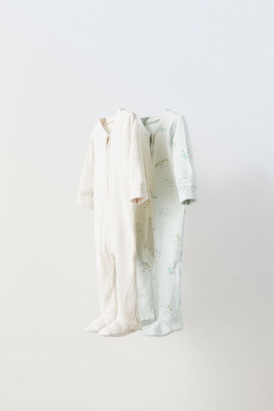 0-1 year/ pack of two sleepsuits with panda bears