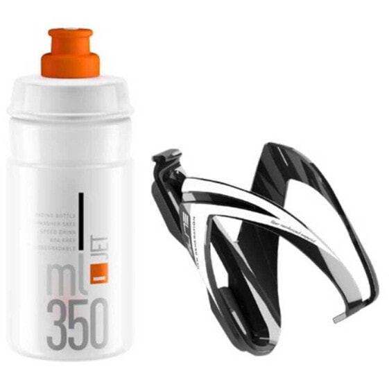 ELITE Jet Water Bottle With CEO Bottle Cage 350ml